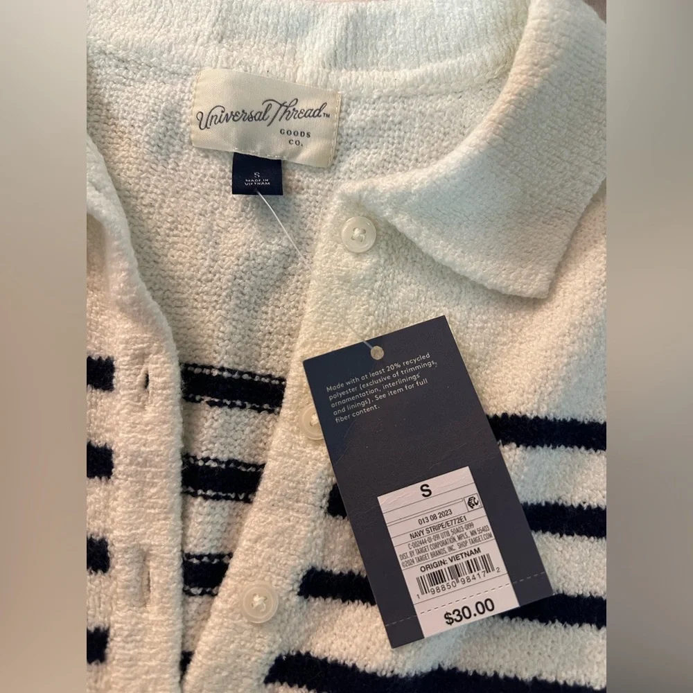 Universal Thread Navy and White Striped sweater Dress‎
